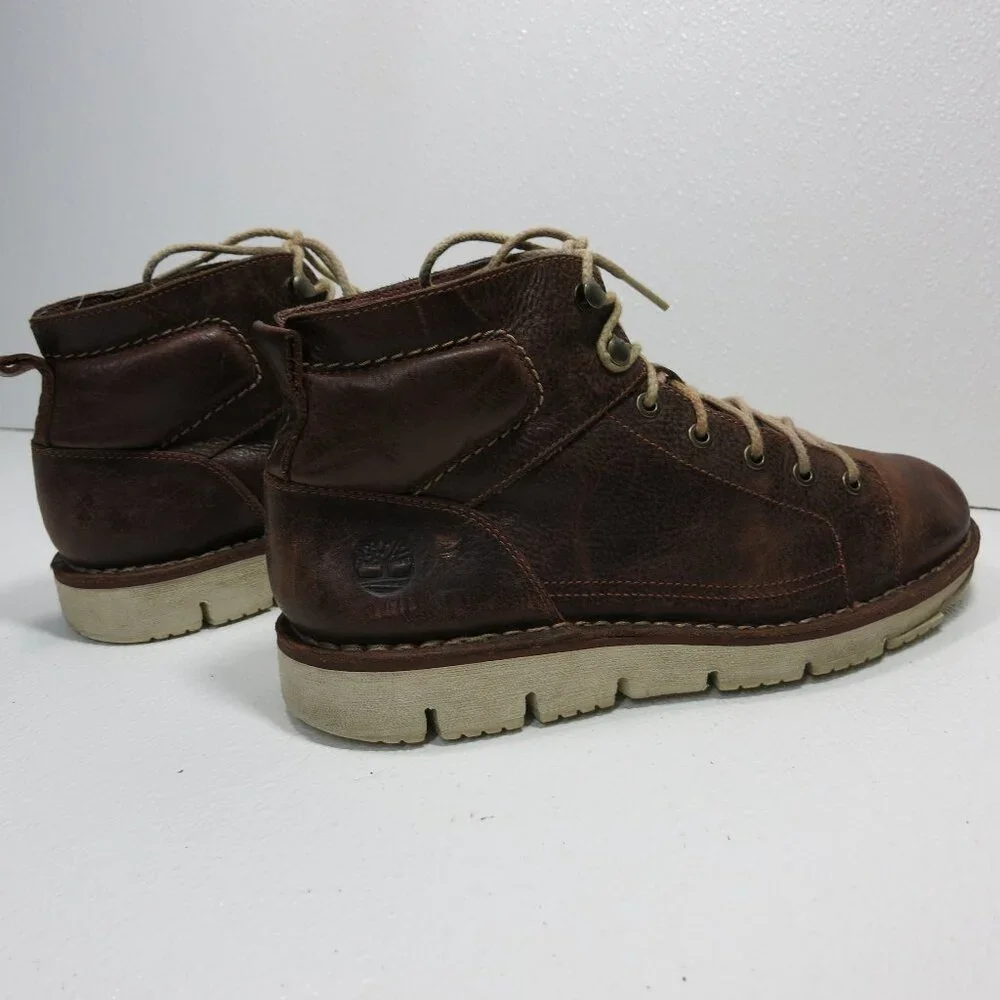 Timberland Soft Toe Leather Boots Shoes Men's Hiking Casual Comfort Footwear 9